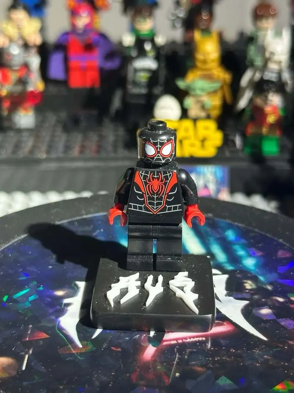 LEGO Spider-Man Miles Morales Minifigure with Display Stand